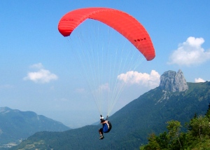 Parasailing in Talloires